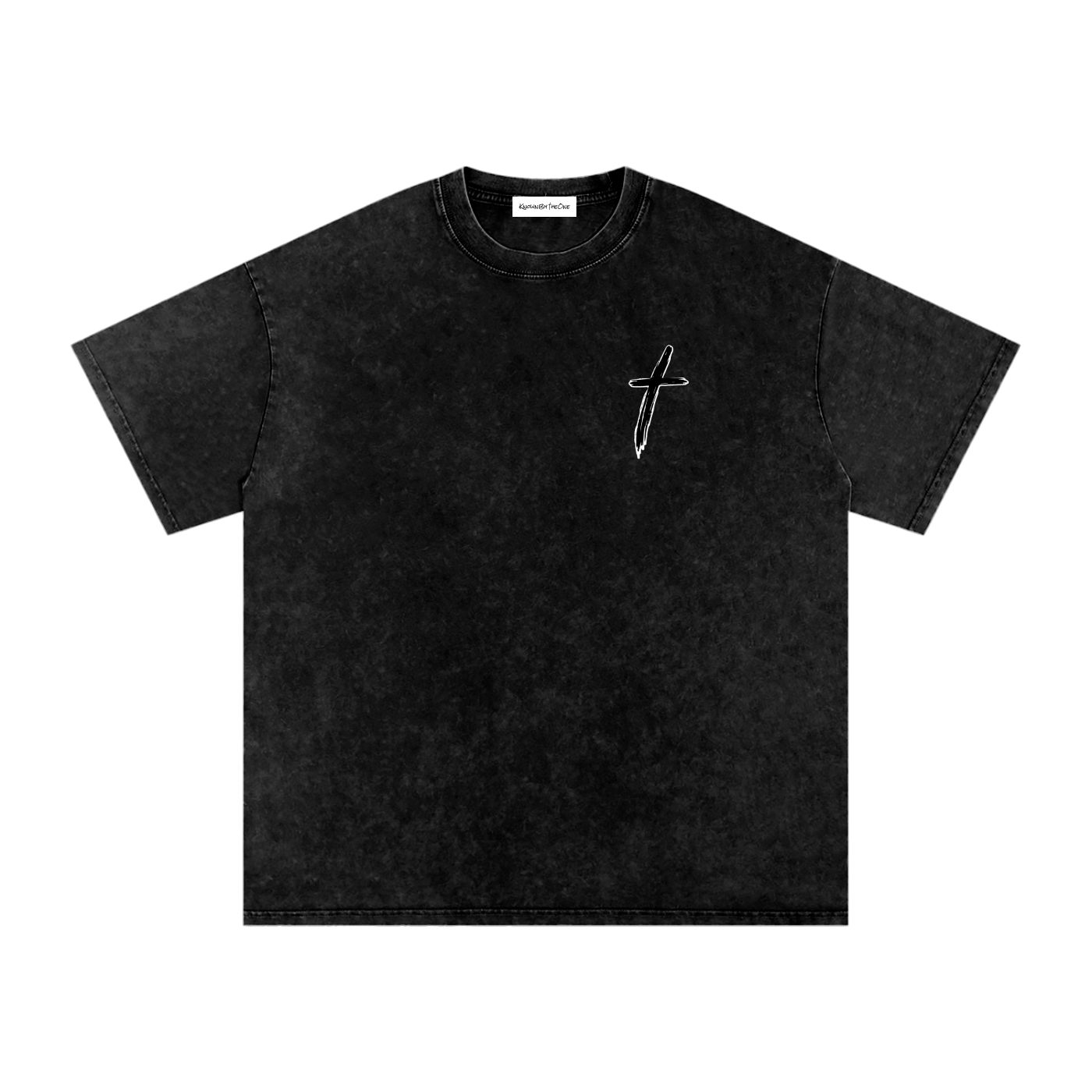 KBTO Snow Washed Oversized Cotton T-Shirt