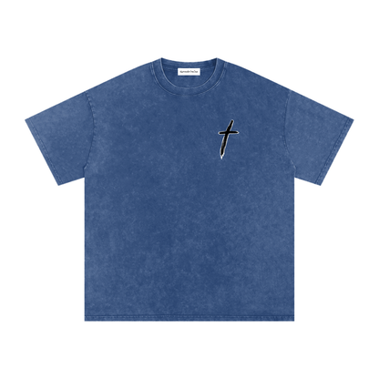 KBTO Snow Washed Oversized Cotton T-Shirt