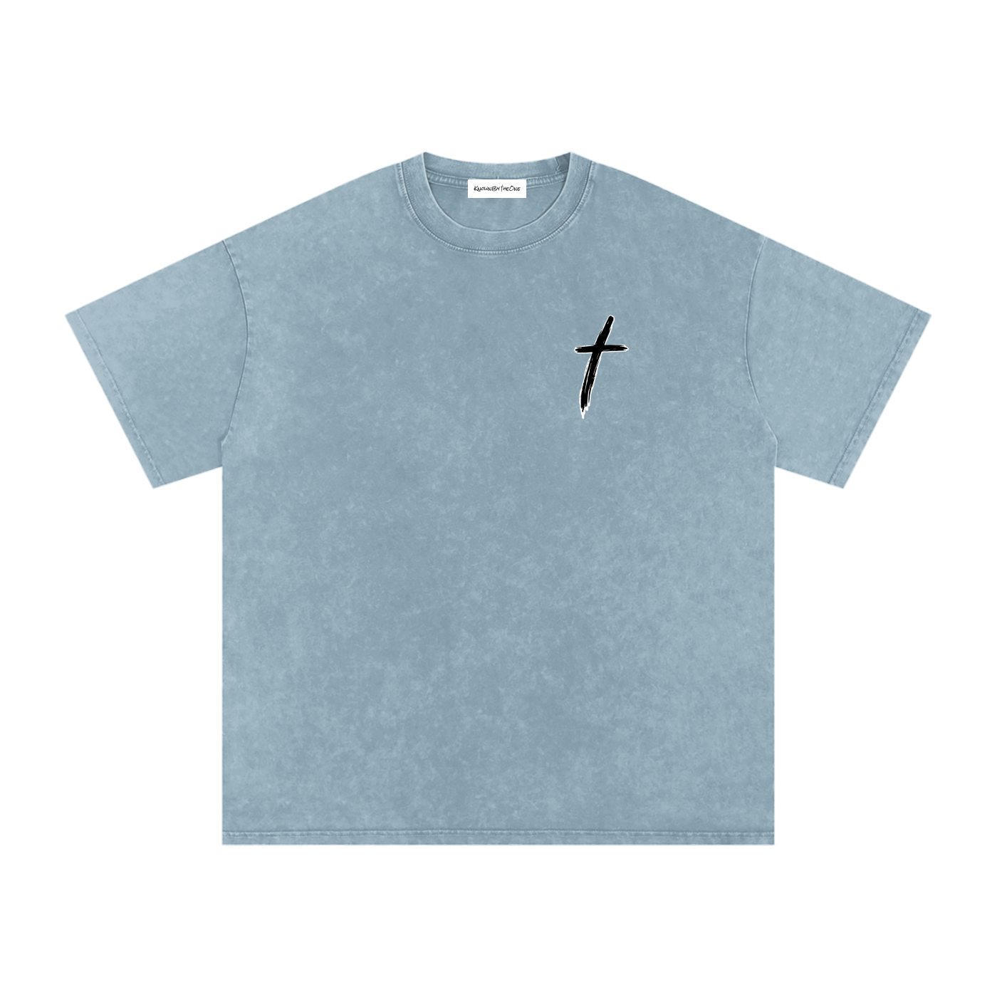 KBTO Snow Washed Oversized Cotton T-Shirt