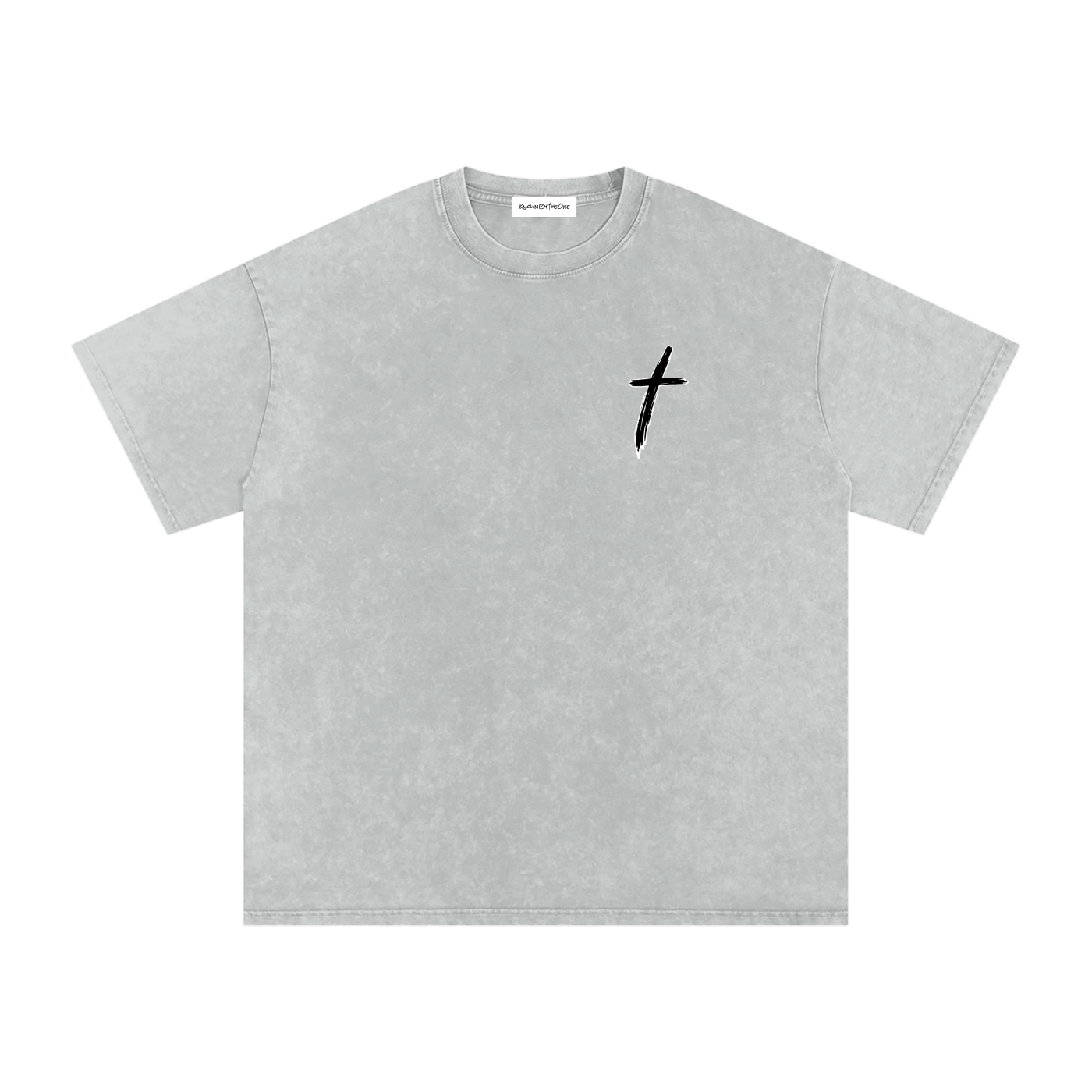 KBTO Snow Washed Oversized Cotton T-Shirt