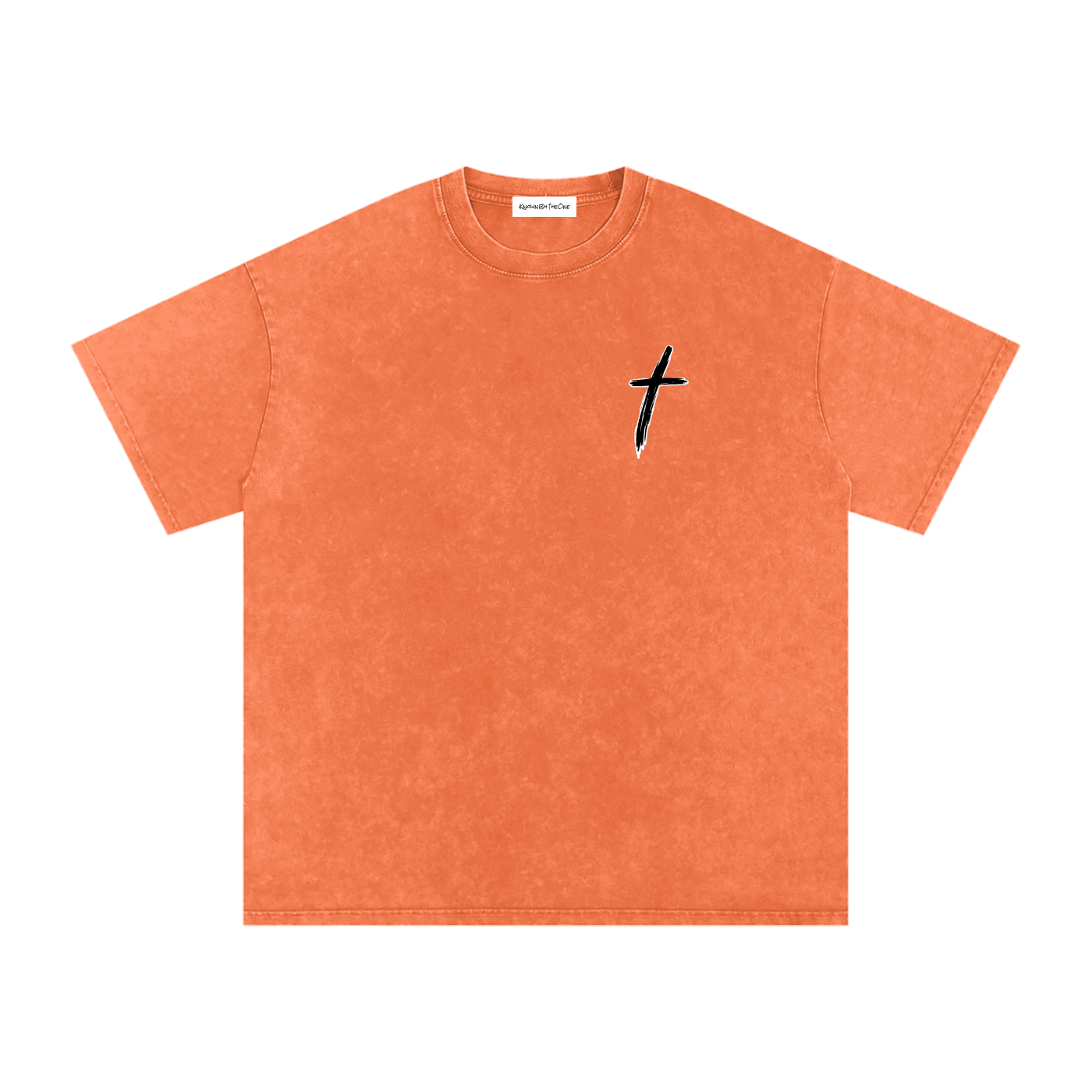 KBTO Snow Washed Oversized Cotton T-Shirt