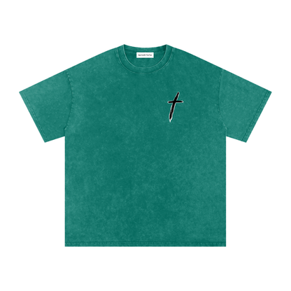 KBTO Snow Washed Oversized Cotton T-Shirt