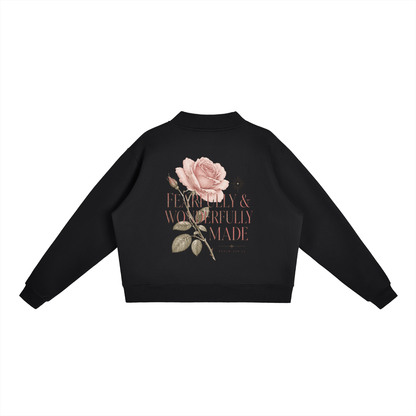 Essential Women Fleece Mock-Neck Crew Sweatshirt