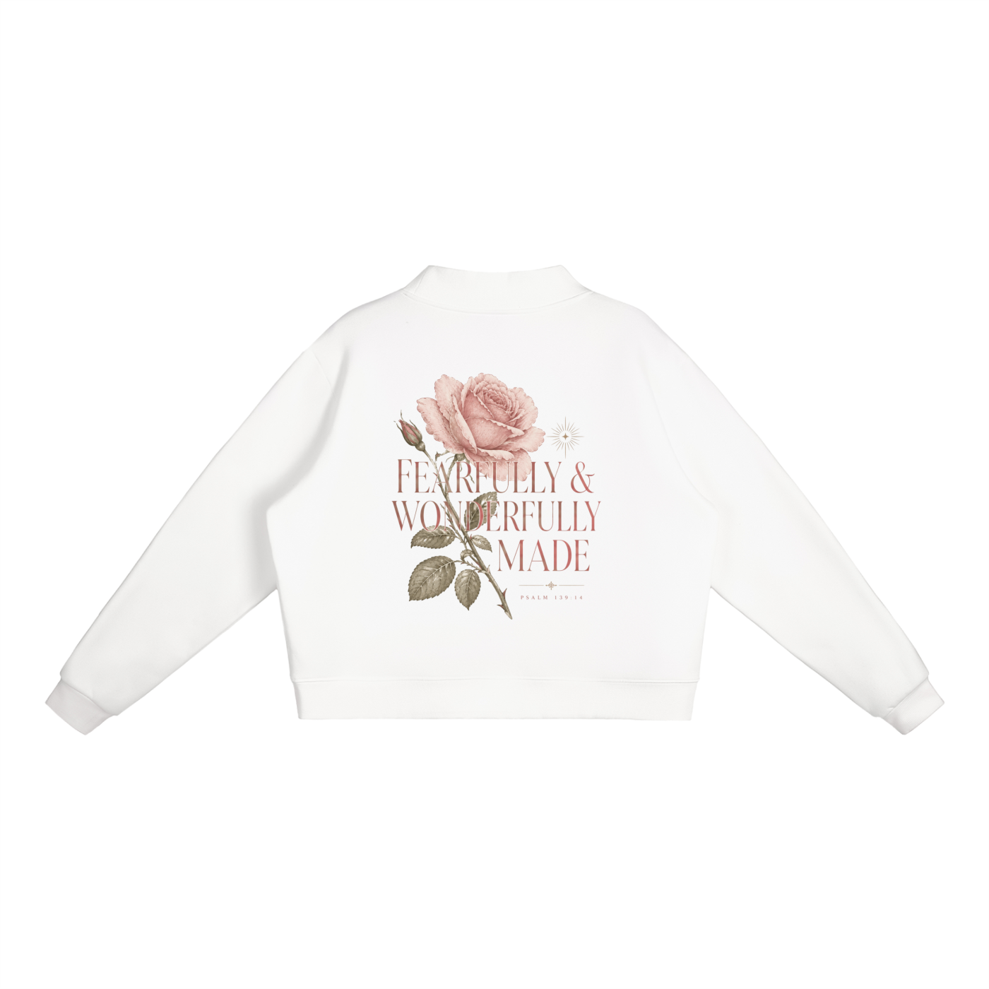 Essential Women Fleece Mock-Neck Crew Sweatshirt
