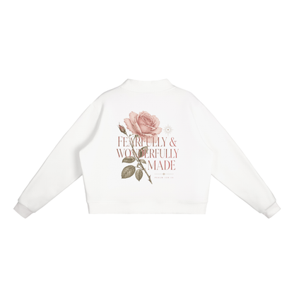 Essential Women Fleece Mock-Neck Crew Sweatshirt