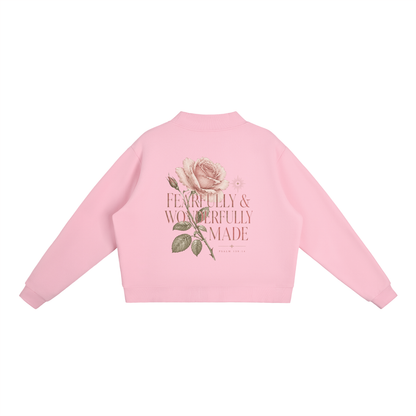 Essential Women Fleece Mock-Neck Crew Sweatshirt