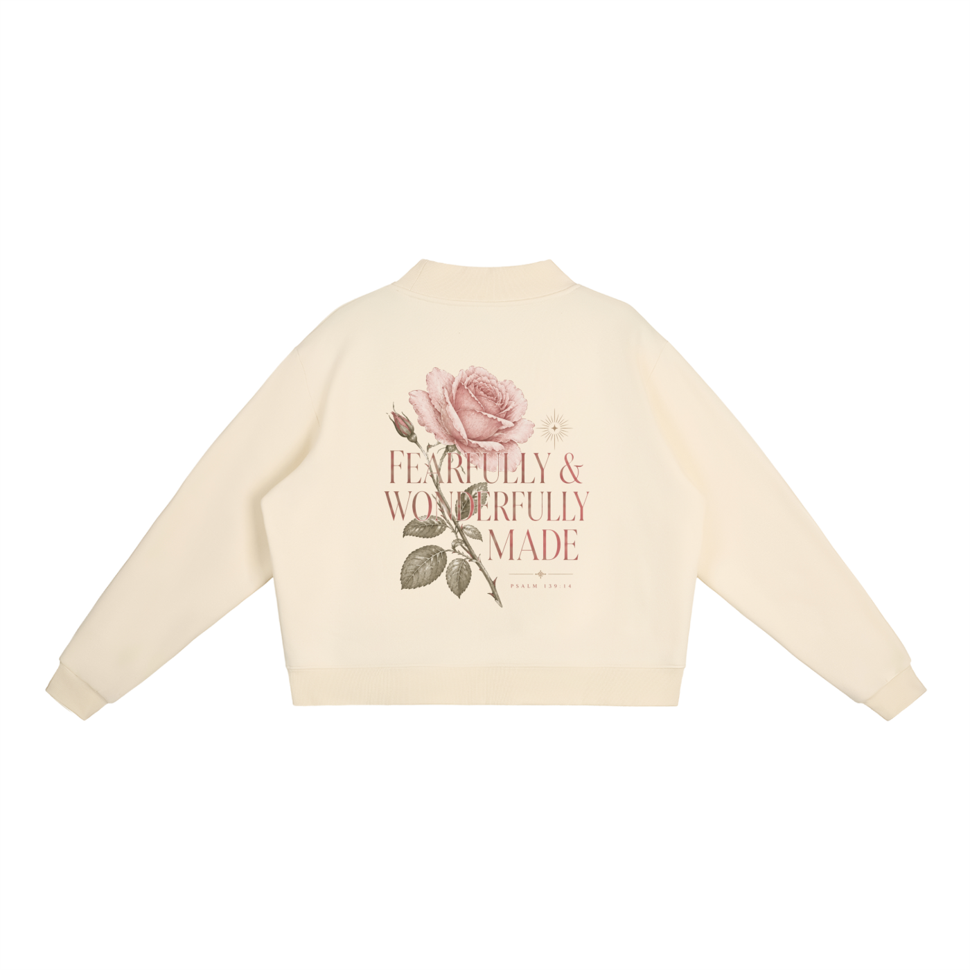 Essential Women Fleece Mock-Neck Crew Sweatshirt