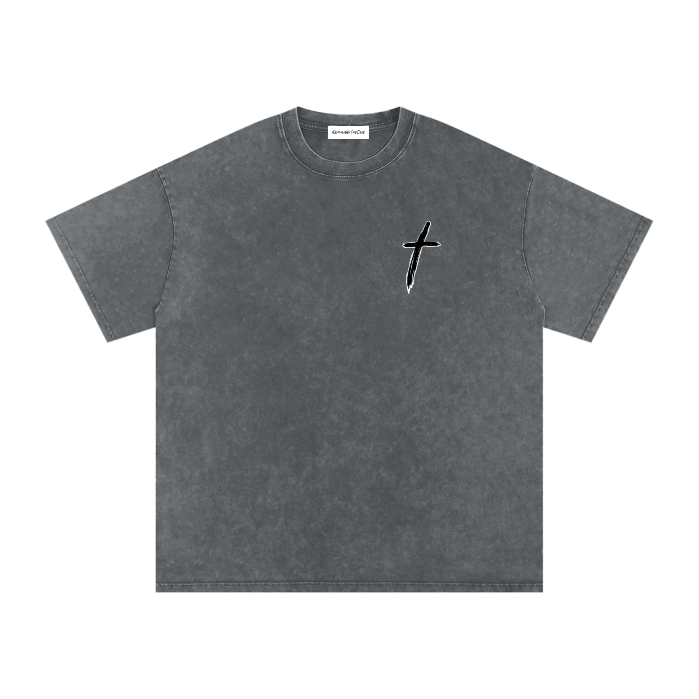 KBTO Snow Washed Oversized Cotton T-Shirt