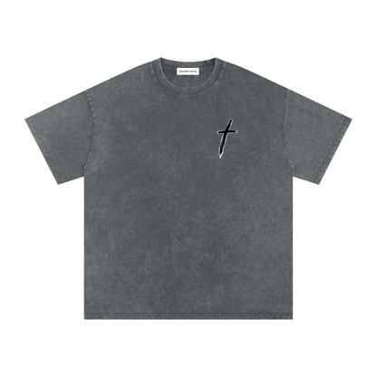 KBTO Snow Washed Oversized Cotton T-Shirt