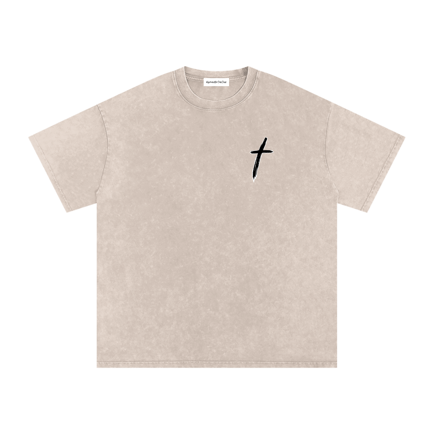 KBTO Snow Washed Oversized Cotton T-Shirt