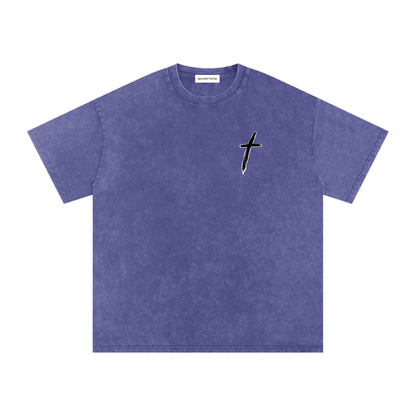 KBTO Snow Washed Oversized Cotton T-Shirt